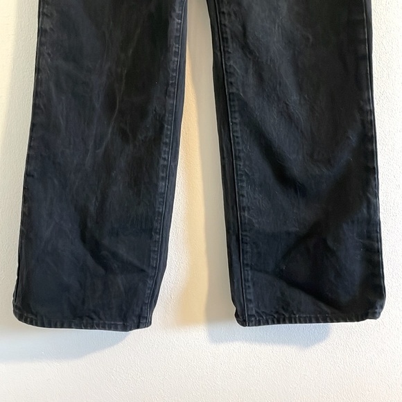 Rolla’s Heidi High Rise Loose Straight Jeans Women’s Size 27 Cropped Black - Picture 6 of 10